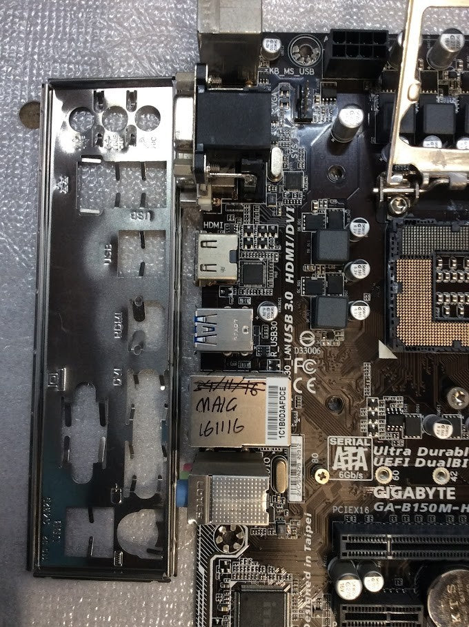 GIGABYTE GA-B150M-HD3 Motherboard microATX DDR4 LGA 1151 VGA HDMI DVI Intel B150