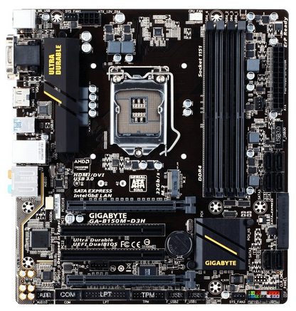 GIGABYTE GA-B150M-D3H Motherboard mATX DDR4 LGA 1151 HDMI DVI VGA Intel B150 A+