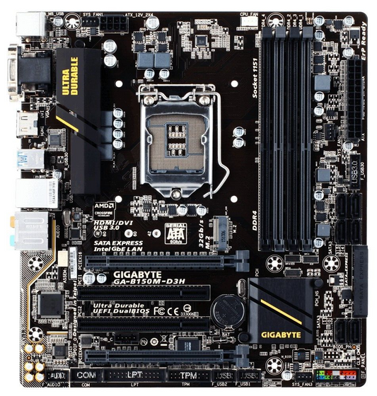 GIGABYTE GA-B150M-D3H Motherboard mATX DDR4 LGA 1151 HDMI DVI VGA Intel B150 A+