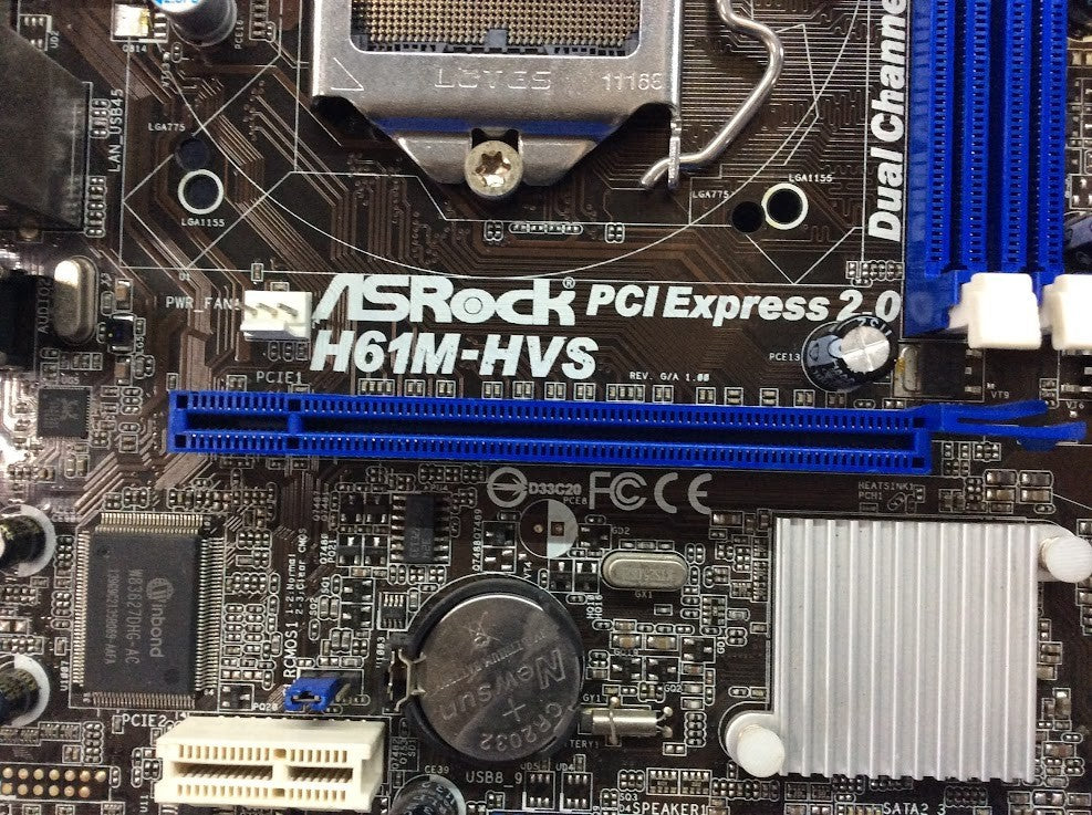 ASRock H61M-HVS Motherboard microATX LGA 1155 VGA HDMI Intel H61 [AU Seller]