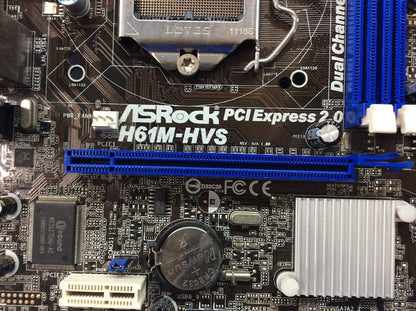 ASRock H61M-HVS Motherboard microATX LGA 1155 VGA HDMI Intel H61 [AU Seller]