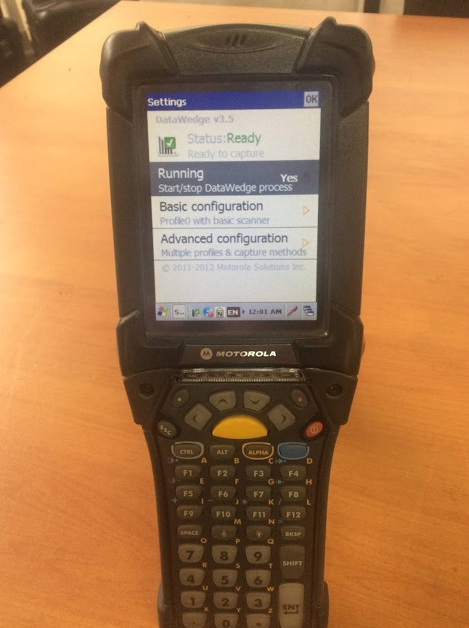 Motorola  Symbol MC92N0 Barcode Scanner with Charging Statation+Extra Battery