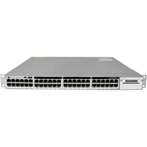 Cisco WS-C3850-48U-L 48 Port V06 2* PSU + c3850-nm-2-10g Switch Reset and Clean