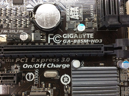 GIGABYTE GA-B85M-HD3 Motherboard miniATX DDR3 LGA 1150 HDMI VGA DVI Intel H85