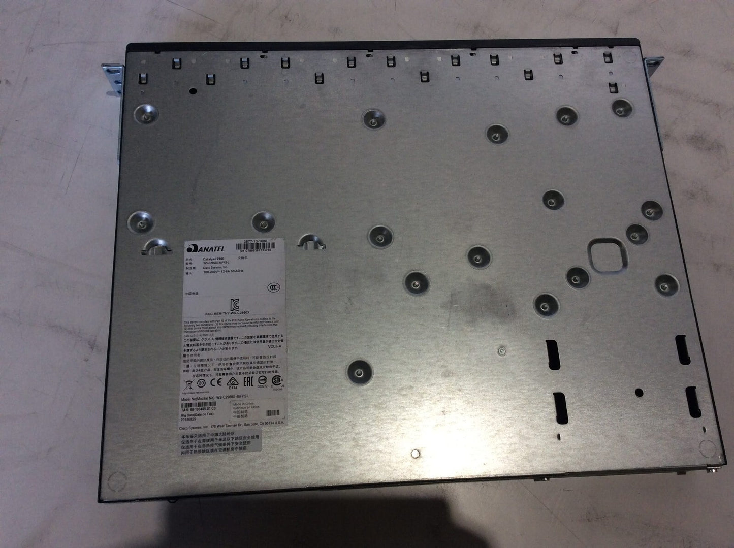 Cisco WS-C2960X-48FPS-L 48 GIGE POE Switch 4 x 1G SFP LAN Base Test & Reset