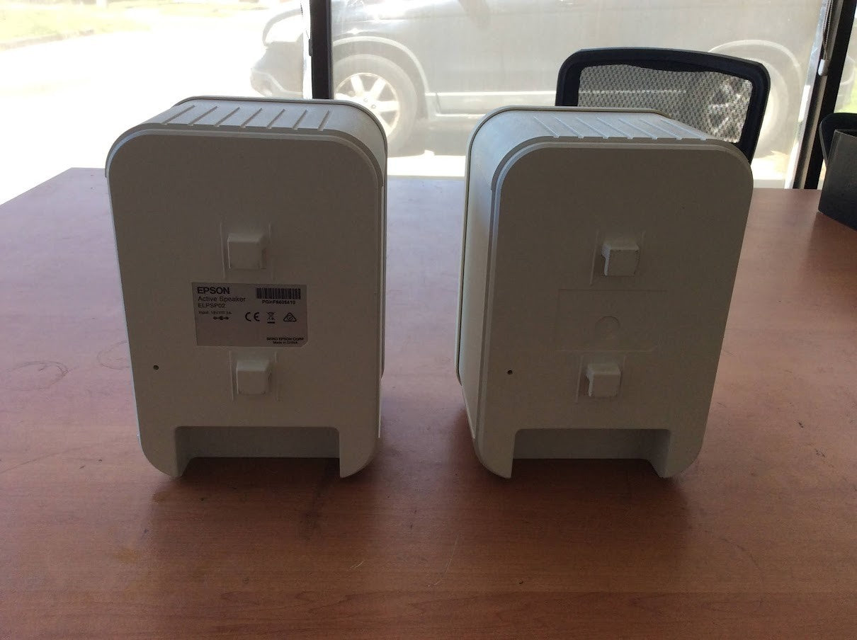 Epson ELPSP02 Active Speaker System + With Power Cable - White [AU Seller]