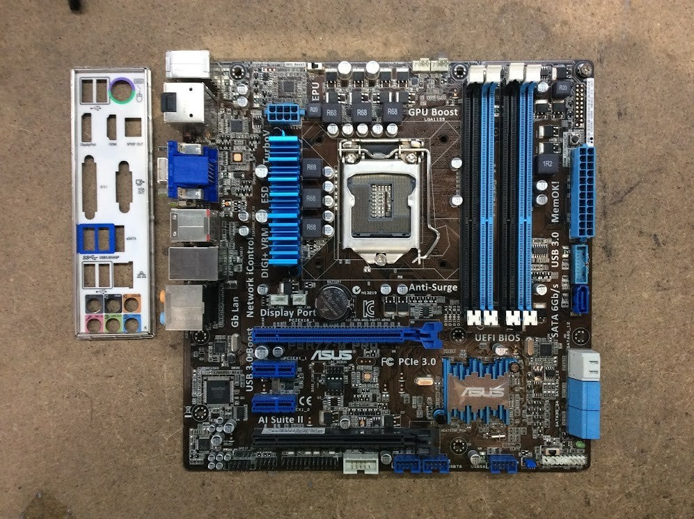 ASUS P8H77-M PRO Motherboard microATX DDR3 LGA 1155 VGA HDMI DVI DP Intel H77