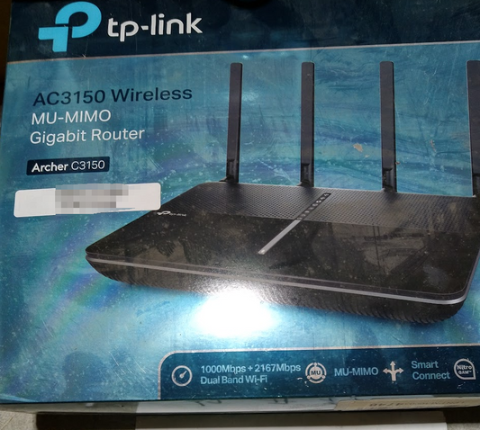 Opened TP-LINK Archer C3150 MU-MIMO Gigabit Wi-Fi Wireless LAN Router Au Seller