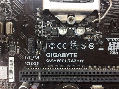 GIGABYTE GA-H110M-H Motherboard microATX DDR4 LGA 1151 VGA HDMI Intel H110 [AU]