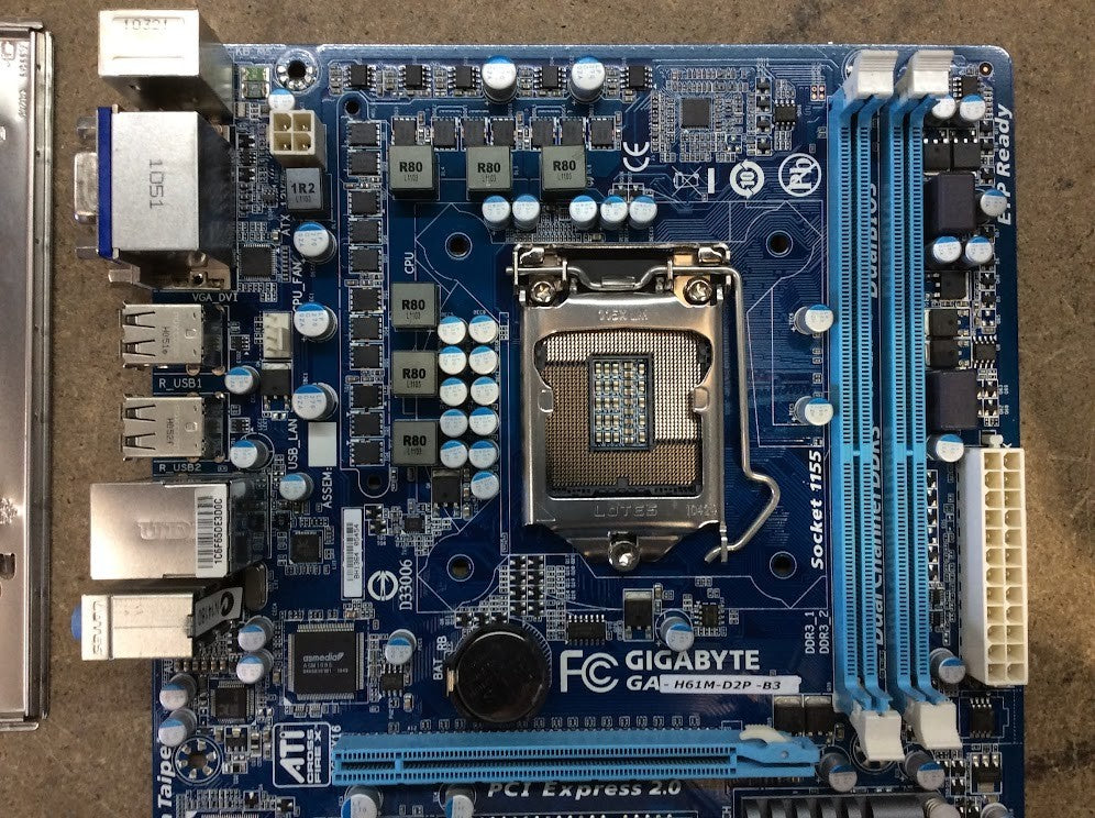 [AU]GIGABYTE GA-H61M-D2P-B3 Motherboard DDR3 microATX LGA 1155 VGA DVI Intel H61
