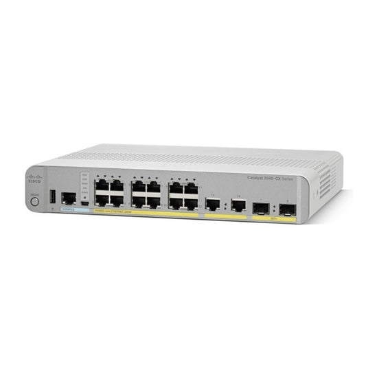 Cisco WS-C3560CX-12PC-S 12-Port GE PoE+ SFP IP Base Compact Layer 3 White Switch