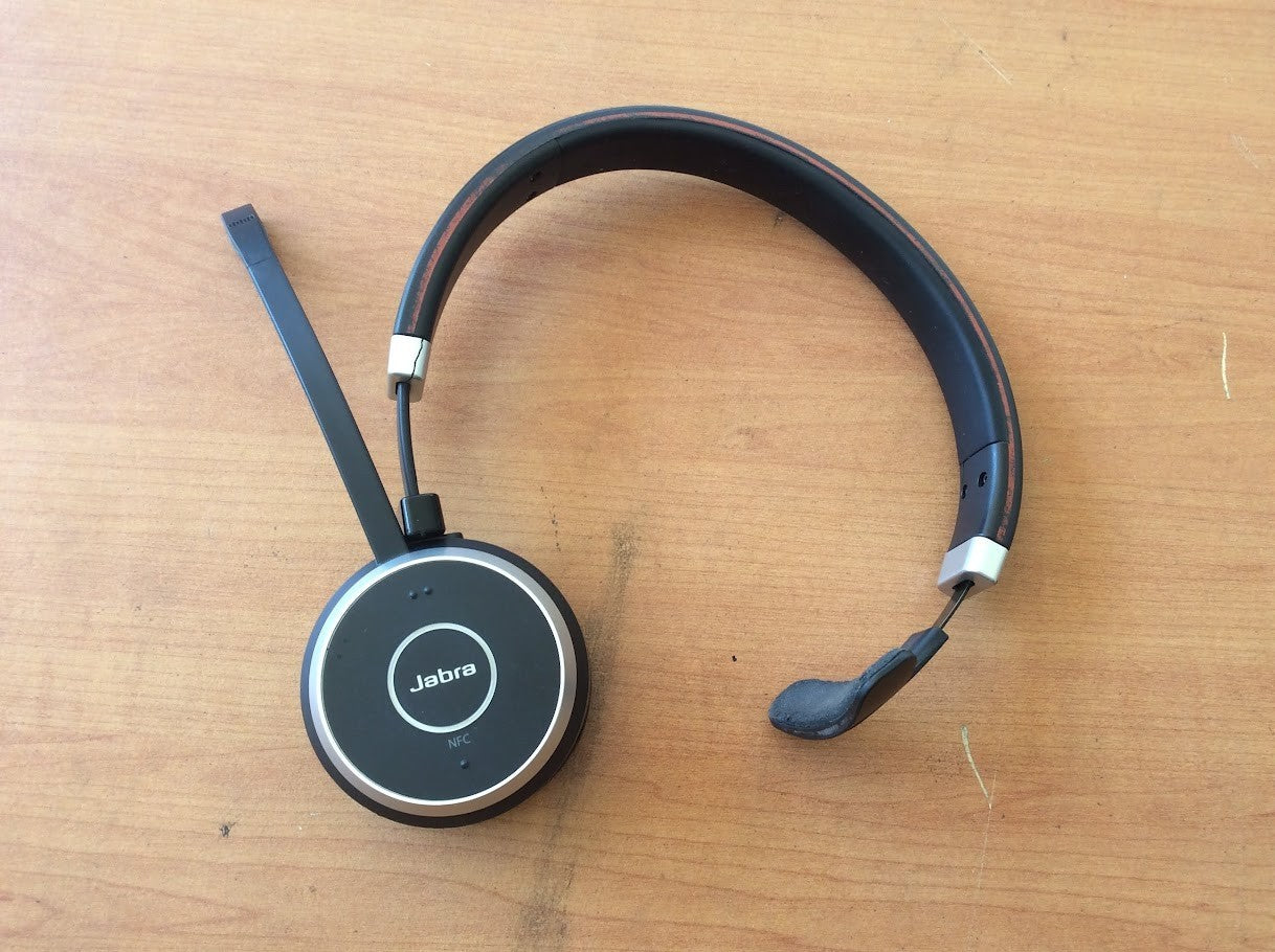 [AU] Jabra HSC018W Evolve 65 Wireless Stereo On Ear Headse+Data Cable-Single ear
