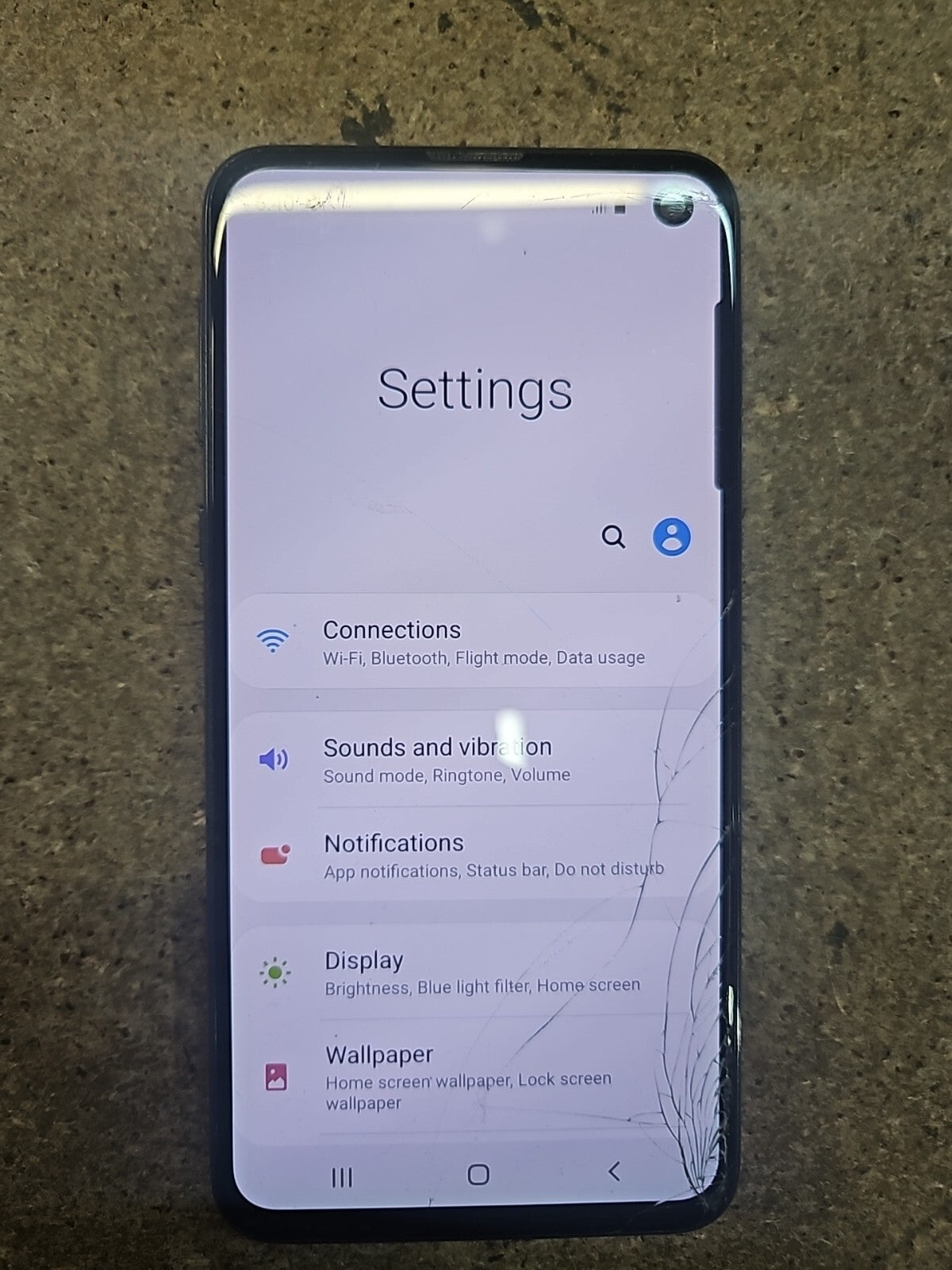 Samsung Galaxy S10e Phone 5.8" SM-G970F 128 GB Wi-Fi Bluetooth Touch Black A-