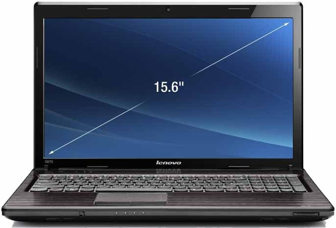 Lenovo Essential G570 Laptop 15.6'' i5-2410M 8GBRAM 640GBHDD HDMI VGA Black B