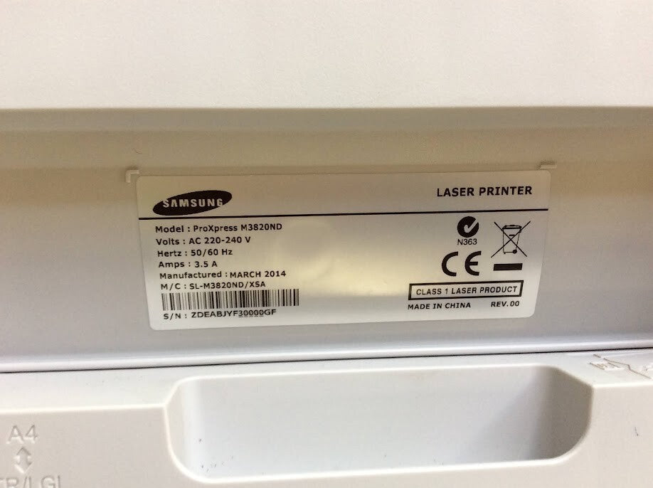 Samsung ProXpress M3820ND A4 Mono Laser Printer White Au Seller