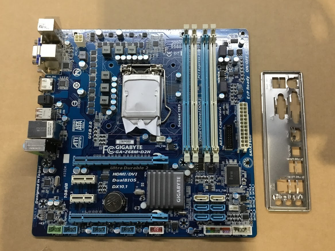 GIGABYTE GA-Z68M-D2H Motherboard micro ATX DDR3 LGA 1155 HDMI DVI VGA Intel Z68