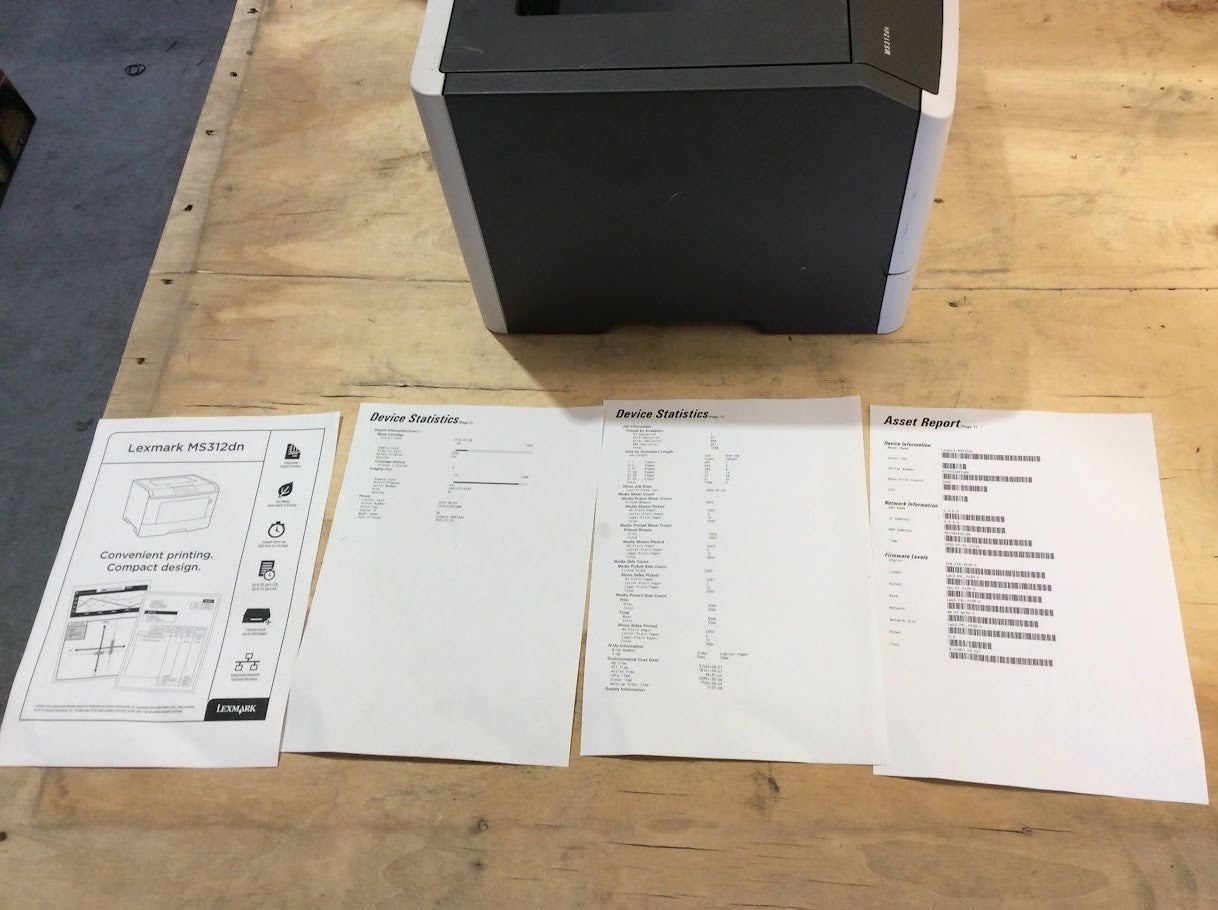 Lexmark MS312dn Compact Laser Printer - Monochrome Tested [AU Seller]