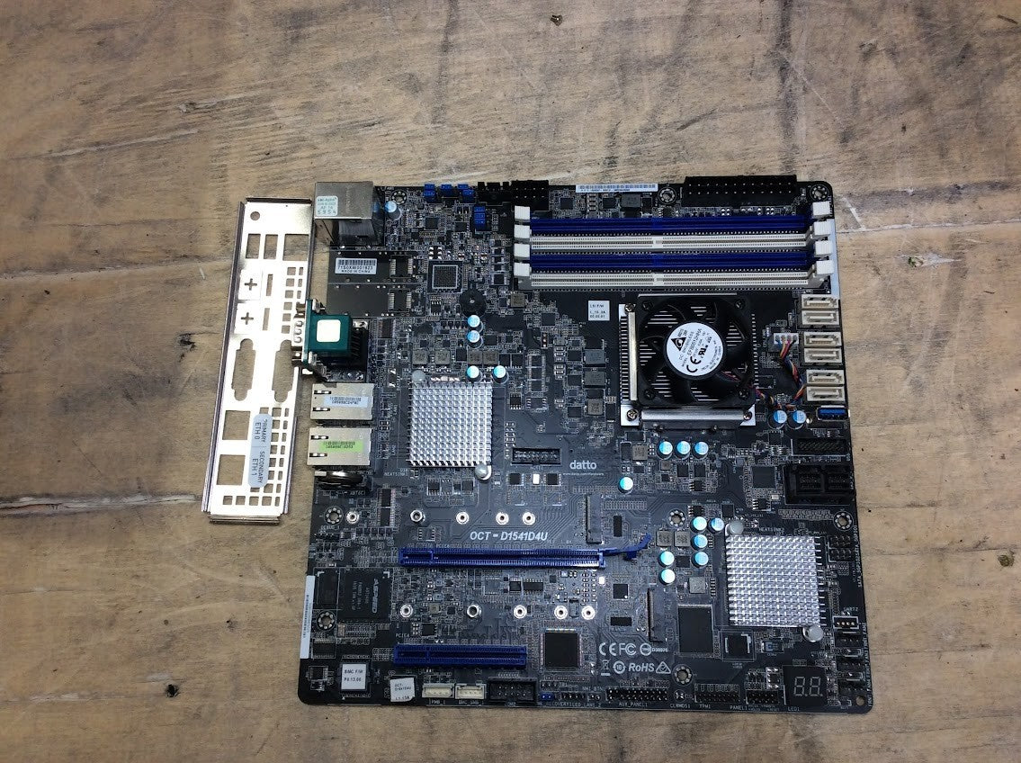 Datto OCT-D1541D4U ATX Server Motherboard+Intel Xeon D-1541@2.1Ghz-0/2*M.2 Slot