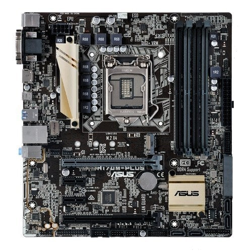 ASUS H170M-PLUS Motherboard microATX LGA 1151 USB-C HDMI DVI VGA Intel H170 [AU]