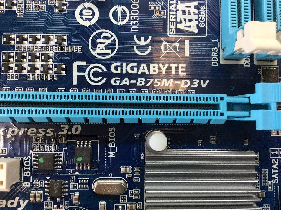 GIGABYTE GA-B75M-D3V Motherboard microATX DDR3 LGA 1155 VGA DVI Intel B75 [AU]