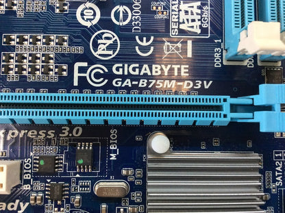 GIGABYTE GA-B75M-D3V Motherboard microATX DDR3 LGA 1155 VGA DVI Intel B75 [AU]