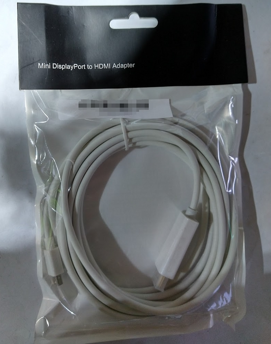 Brand New Mini DisplayPort Male to HDMI Male Adapter Cable White Au Seller