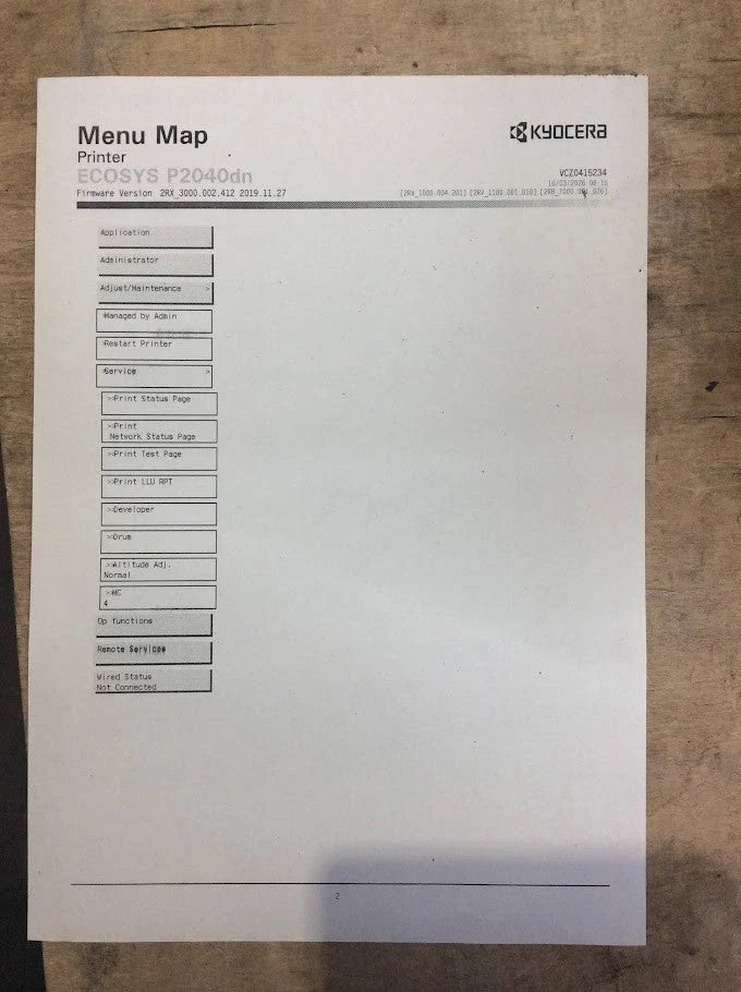 Kyocera Ecosys P2040dn A4 Mono Desktop Laser Printer - Tested [AU Stock]