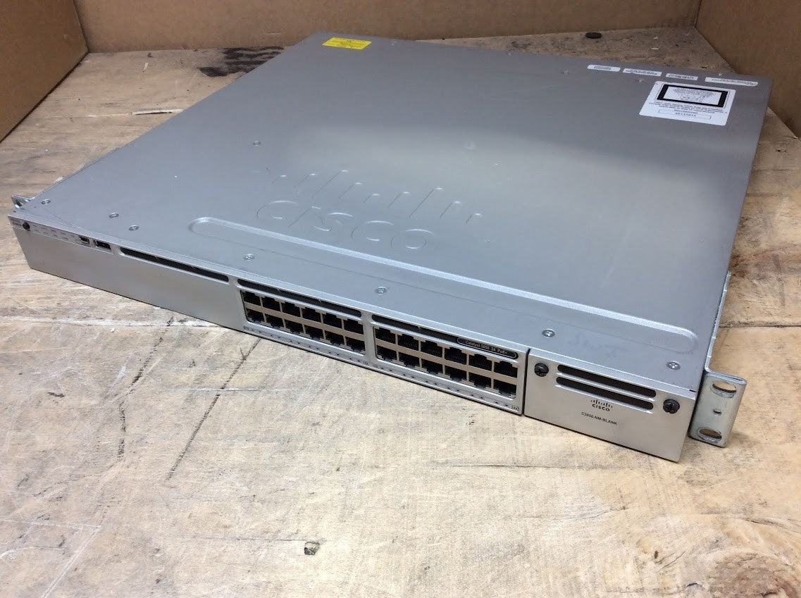 [AU] Cisco WS-C3850-24P-S Switch 24 x 10/100/1000 Ethernet PoE+Dual Power PSU A-