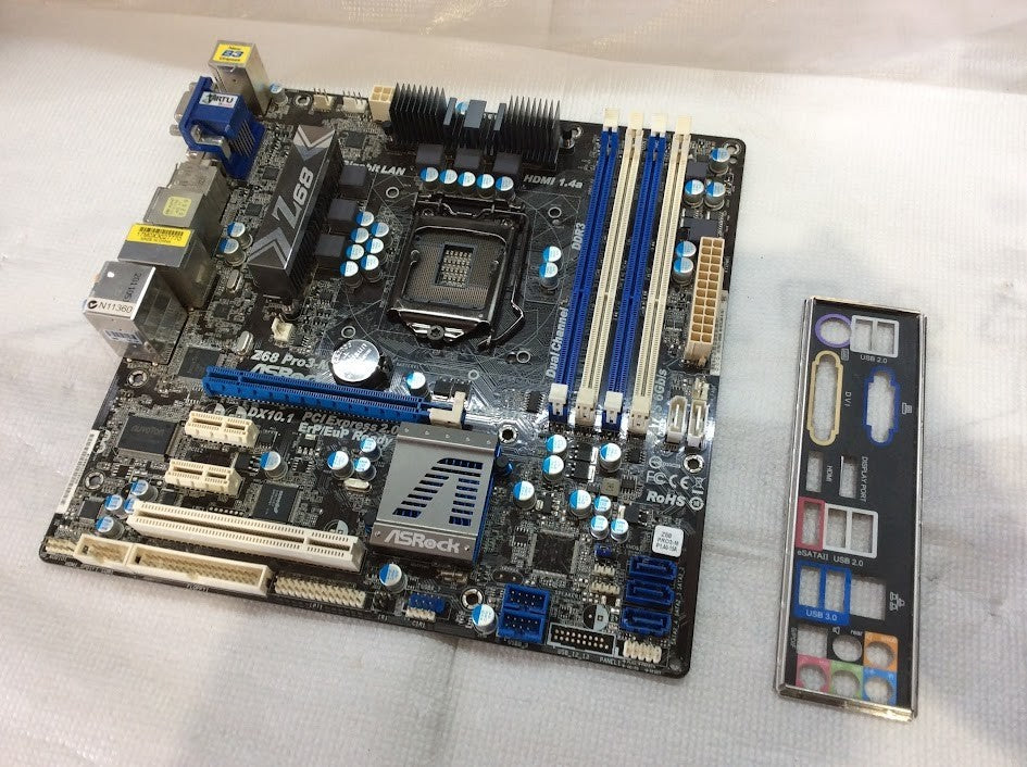 ASRock Z68 PRO3-M Motherboard microATX LGA 1155 HDMI VGA DVI DP Intel Z68 [AU]