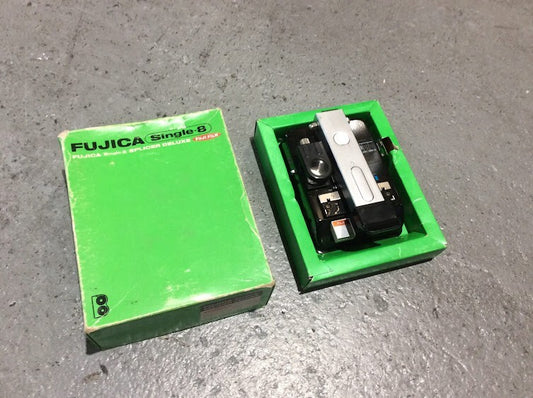 Fujica Single-8 Splicer Deluxe w/Box Black Au Seller