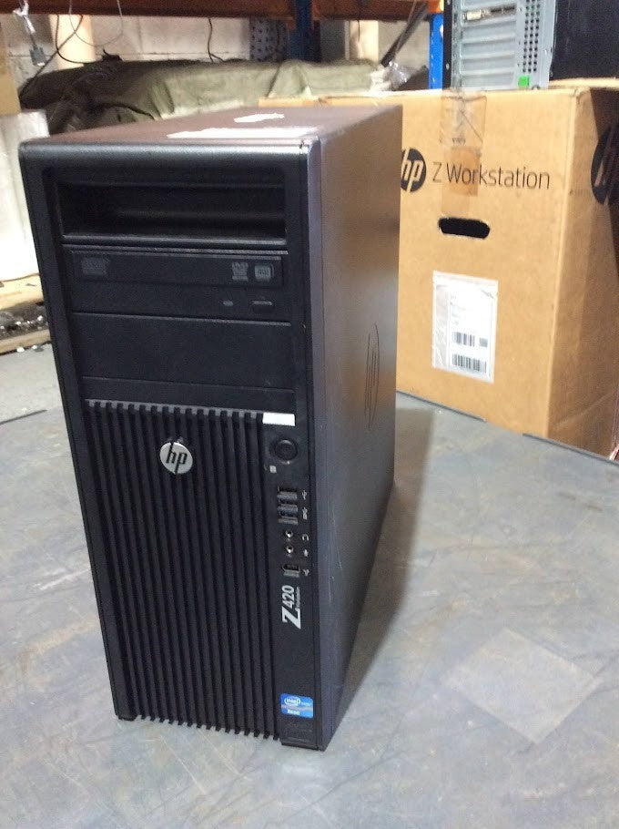 HP Z420 Workstation w/Liquid CPU Cooler E5-1620+NVIDIA 4000 28GB 256GBSSD W11 A-