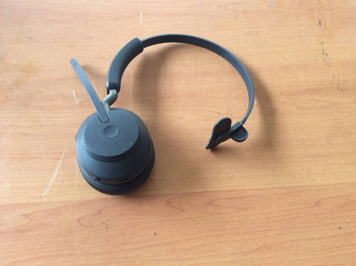 [AU] Jabra Evolve2 65 Wireless On-Ear Bluetooth Headphones+Single ear+Sensorless
