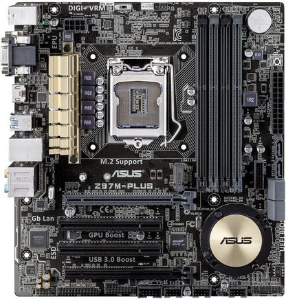 [AU] ASUS Z97M-PLUS Motherboard DDR3 microATX LGA 1150 DVI VGA HDMI Intel Z97