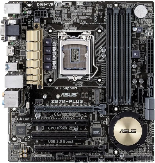 [AU] ASUS Z97M-PLUS Motherboard DDR3 microATX LGA 1150 DVI VGA HDMI Intel Z97