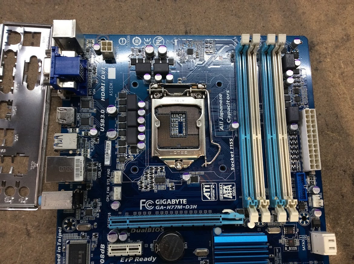 [AU]GIGABYTE GA-H77M-D3H Motherboard DDR3 mATX LGA 1155 HDMI DVI VGA Intel H77
