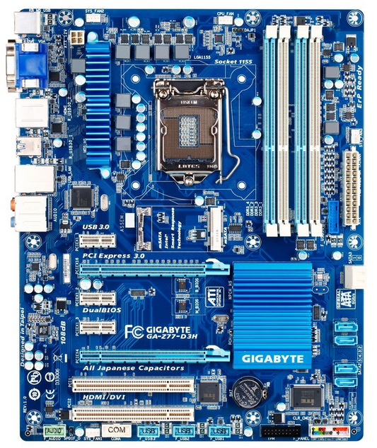 GIGABYTE GA-Z77-D3H Motherboard ATX DDR3 LGA 1155 HDMI DVI VGA Intel Z77 [AU]