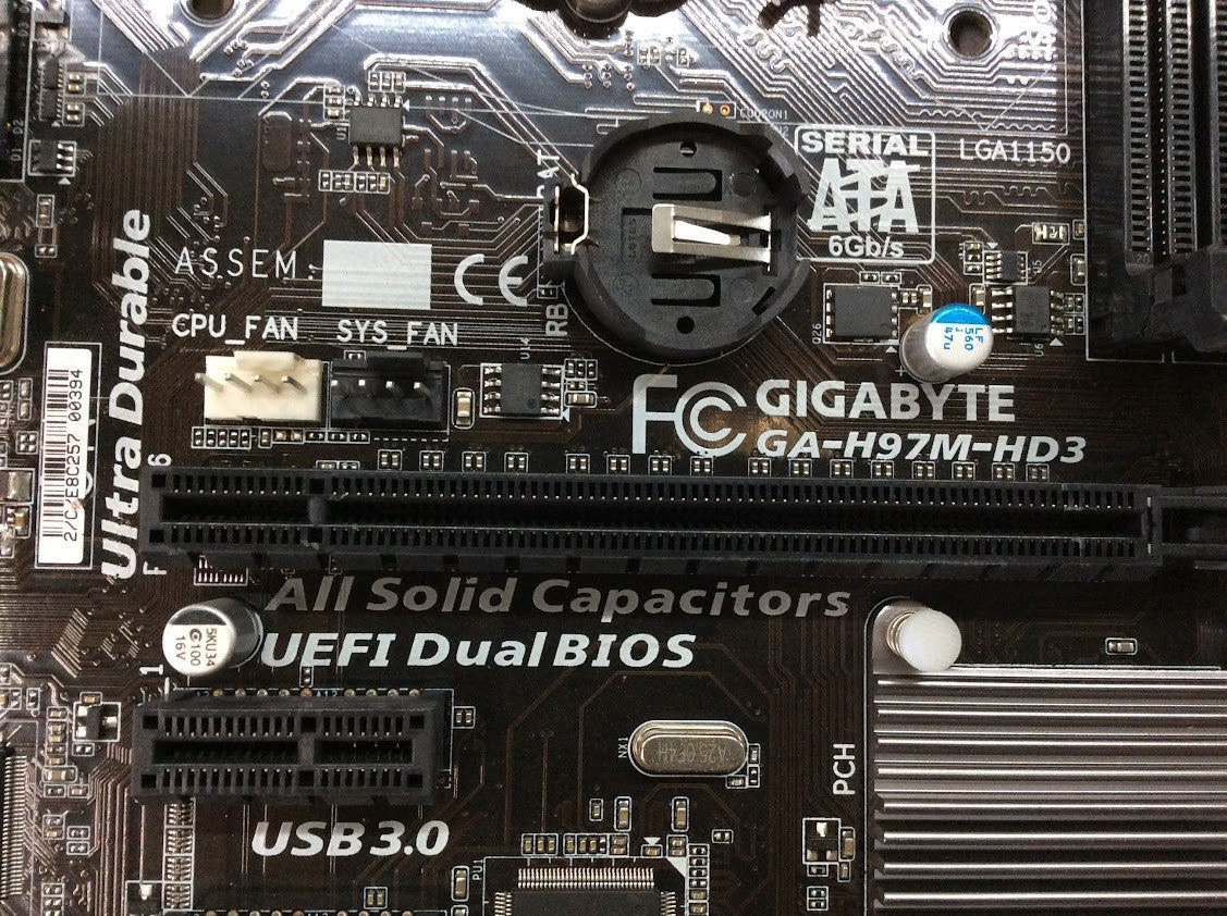 GIGABYTE GA-H97M-HD3 Motherboard micro ATX DDR3 LGA 1150 VGA HDMI DVI Intel H97
