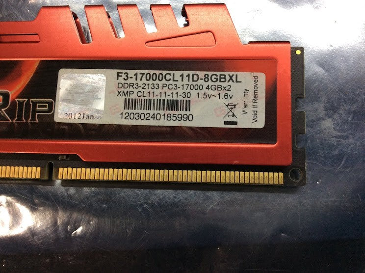 [AU]G.Skill Ripjaws X F3-17000CL11D-8GBXL DDR3 2133MHz Desktop Memory KIT OF 2