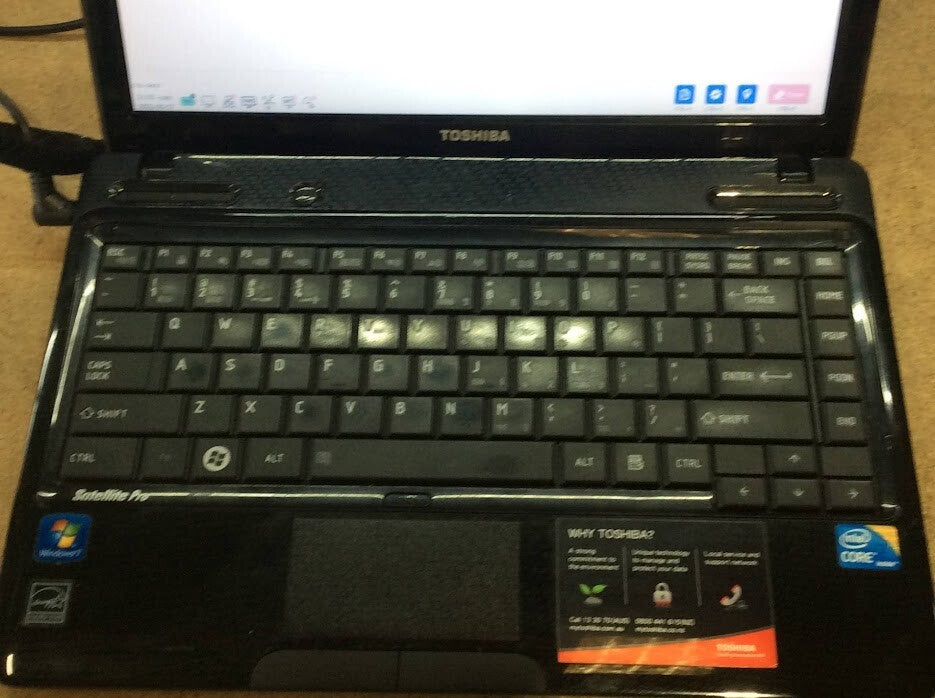 Toshiba Satelite Pro L630 Laptop 13.3'' i3-M370@2.40GHz 6GBRAM 250GBSSD Black A-