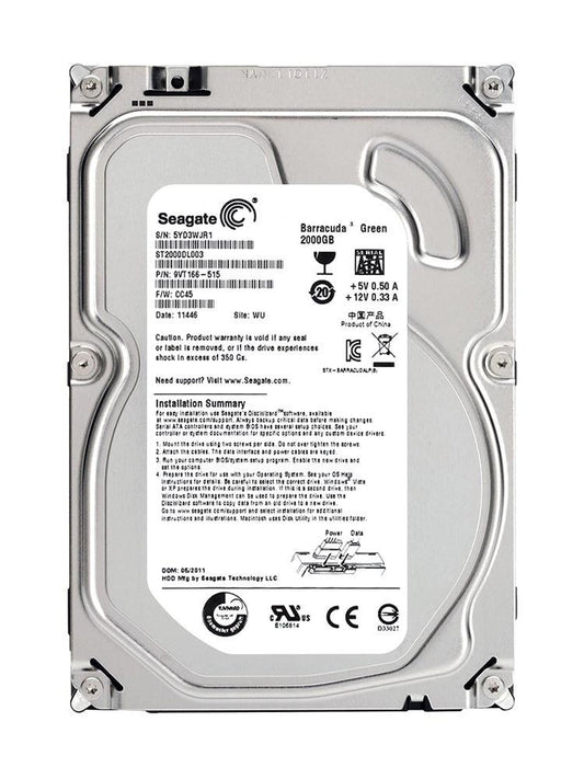 Seagate Barracuda Green 2TB 3.5" Hard Drive Disk 5900RPM SATA ST2000DL003 [AU]