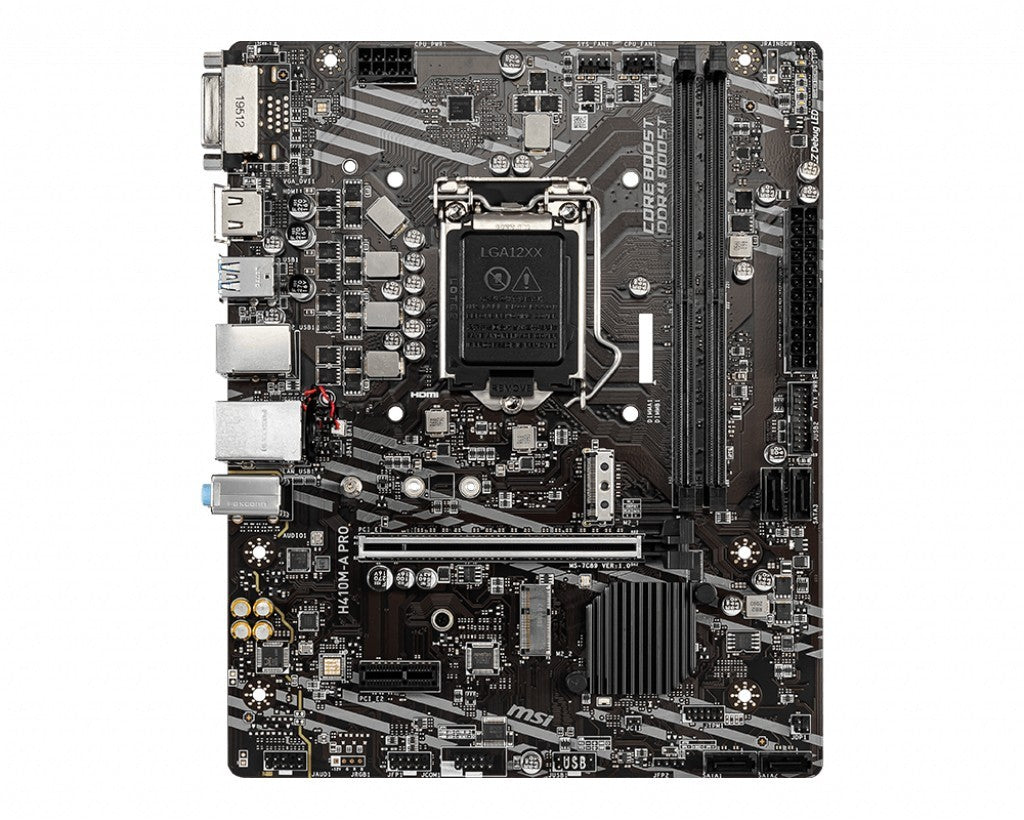 [AU] MSI H410M-A PRO Motherboard DDR4 microATX LGA 1200 DVI HDMI Intel H410