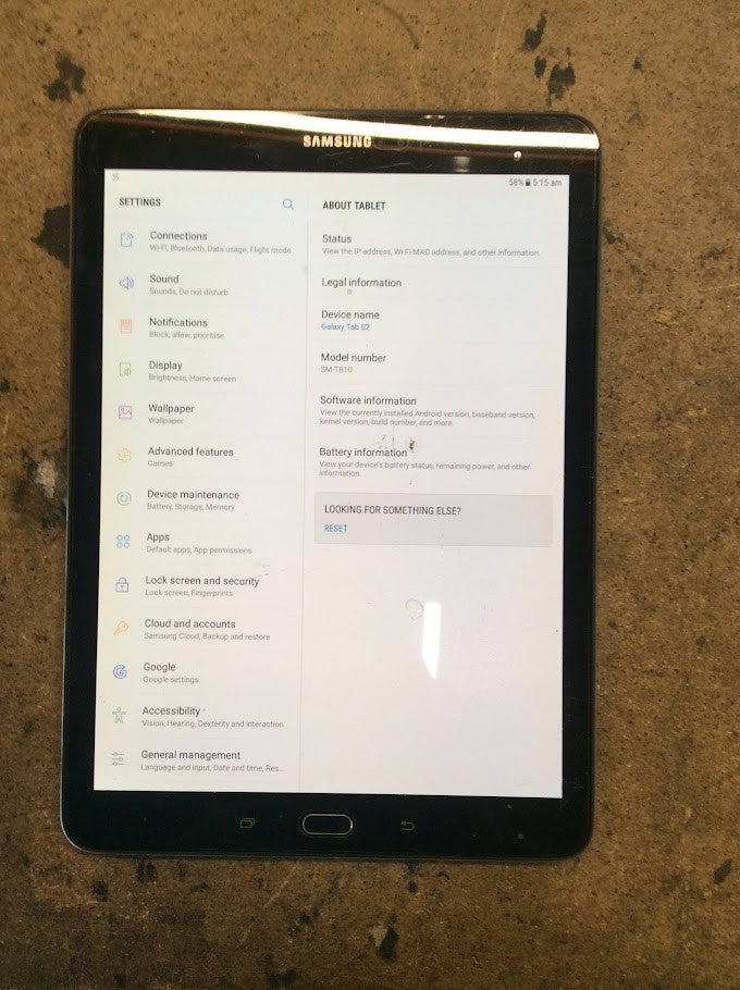 Samsung Galaxy Tab S2 SM-T810 Tablet 9.7" 3GBRAM 32GB Wi-Fi Black [AU Seller] A-