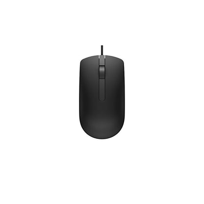 DELL MS116T1 Optical Wired Mouse USB Wheel Scroll Black Tested Au Seller