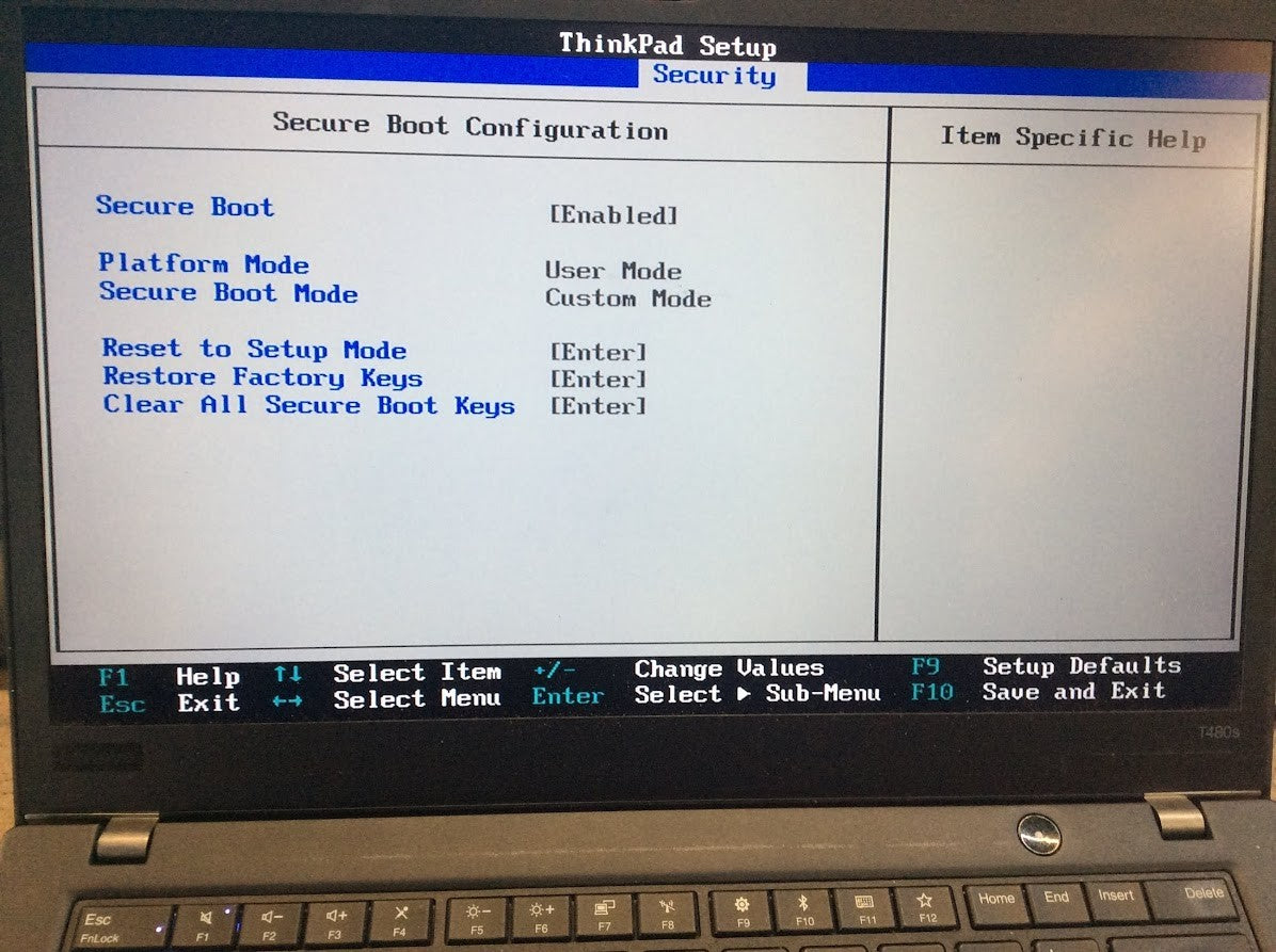Lenovo ThinkPad T480s Laptop 14'' i7-8650U 8GBRAM 256GBSSD HDMI USB-C Win11 A-