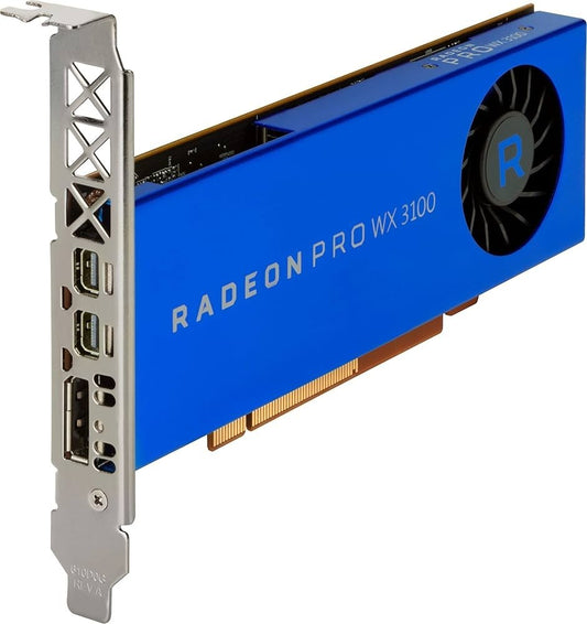 AMD Radeon Pro WX 3100 Graphics Card MIni-DP DisplayPort Blue Tested Au Stock
