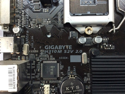 GIGABYTE H310M S2V 2.0 Motherboard micro ATX DDR4 LGA 1151 VGA DVI Intel H310