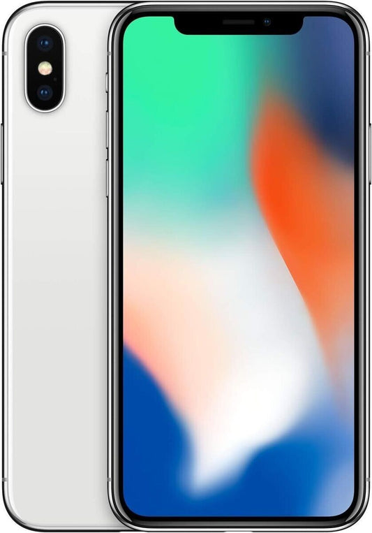 Apple A1865 iPhone X Phone 5.8'' 64 GB WiFi Bluetooth Touch Silver Au Seller
