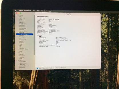 Apple iMac Pro A1862 AIO 27" Xeon W-2140B 5K Radeon Pro Vega 64X 64GB 4TBSSD A-