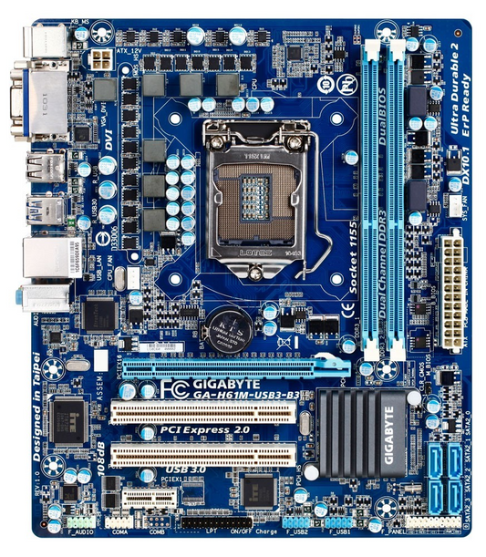GIGABYTE GA-H61M-USB3-B3 Motherboard mATX LGA 1155 DVI VGA Intel H61 Au Seller