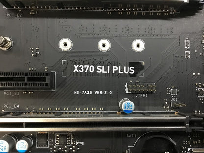 MSI X370 SLI PLUS Socket AM4 ATX DVI HDMI USB-C AMD X370 With AMD Ryzen 5 2600